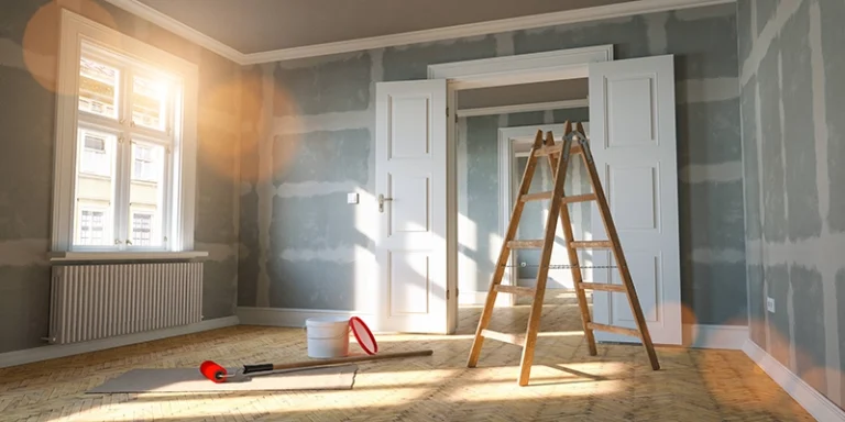 household upgrades - Save Water When Making Household Upgrades - view of room undergoing remodeling