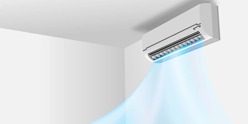 ductless - How Do Ductless Air Conditioners Work - air conditioner mounted on wall