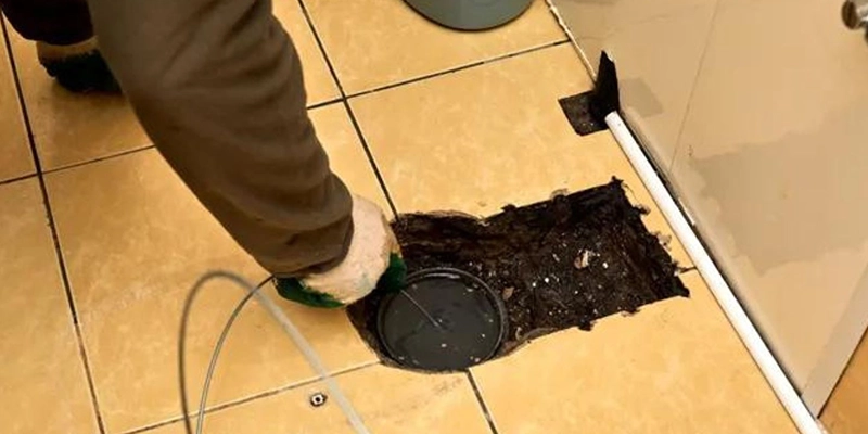 sewer - Reasons Why Your House Smells Like a Sewer - plumber checking drain pipe
