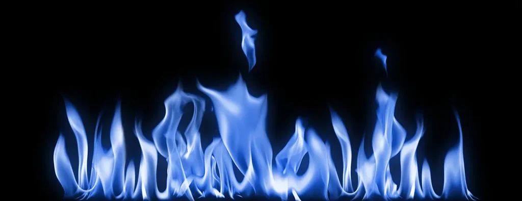 Hawthorne PHC Our Services Heating - image of blue fire