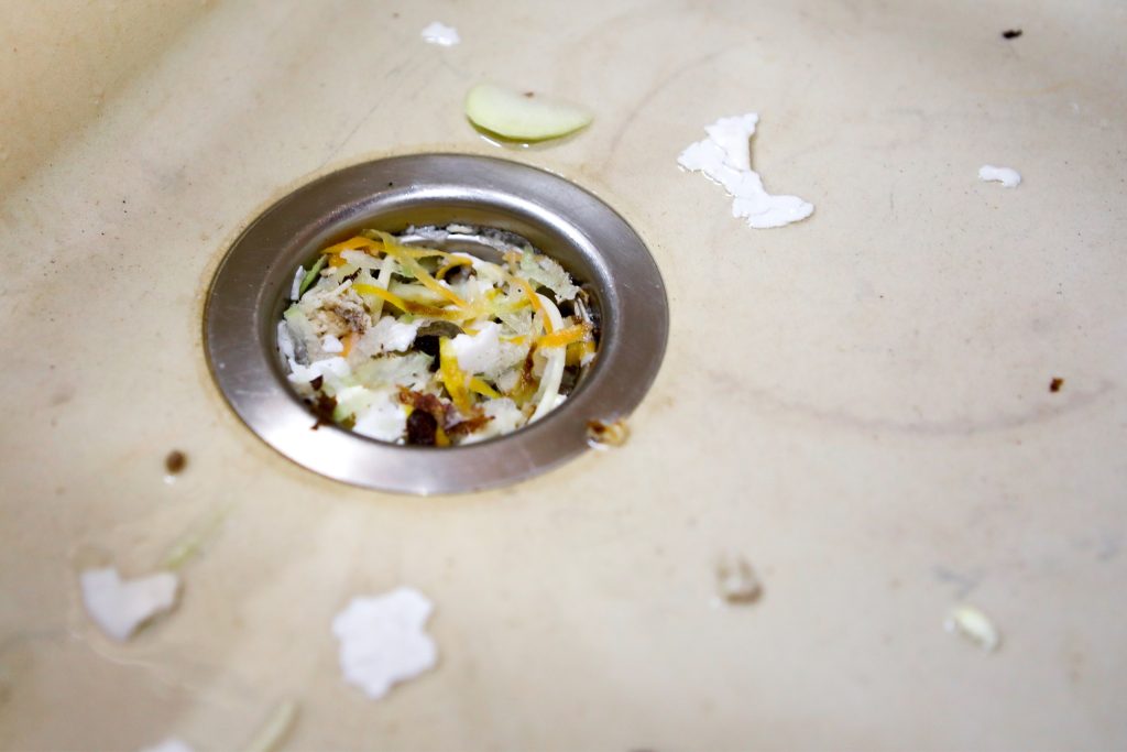Food Waste in Kitchen Drains